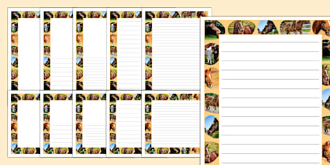 Horse Page Borders