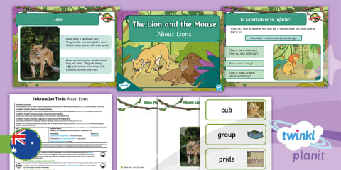 Foundation Traditional Tales: The Lion and the Mouse Information Texts ...