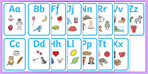 Large Alphabet Display Posters