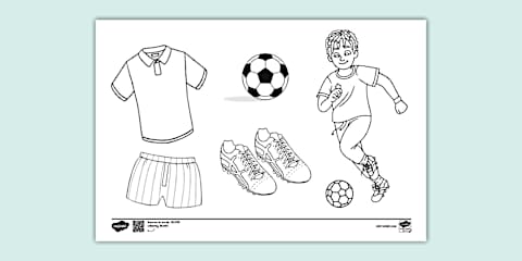 Football Colouring Sheets