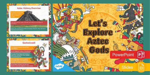 Aztec Gods and Goddesses Mind Map