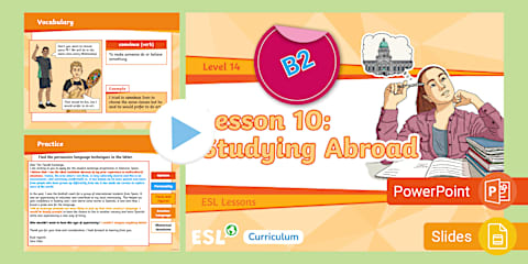 ESL Curriculum Level 14 Lesson 10 Activity Sheet