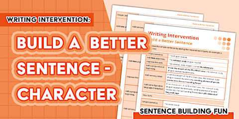 Writing Intervention: Visualise It Write It