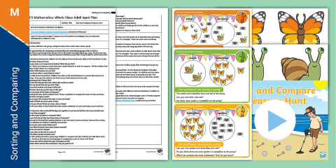 EYFS Maths: Sort and Compare Collections of Objects Adult Input ...