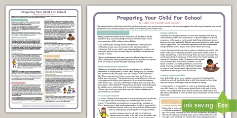 Preparing Your Child for Nursery or Preschool - A Guide for Parents ...