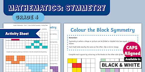 Clour Blocks Math Grade 4 Mathematics – Term 2 – Colour the Block Symmetry – Activity ...