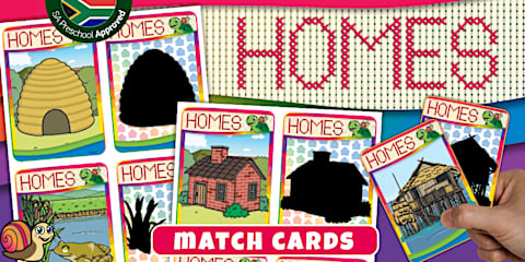 Grade R My House Preschool: Homes - Flashcards