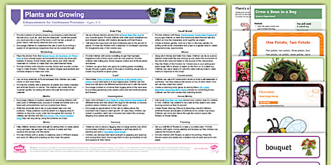 EYFS Plants and Growing Activity Planning and Continuous Provision ...
