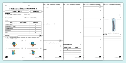 Grade 5 Maths - Term 2 - Assessment 3 (CAPS Aligned)