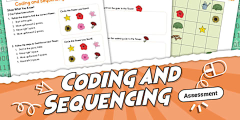 Coding and Sequencing Grade 1 Math Pack