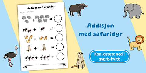 Addisjon og subtraksjon med 2 siffer | Aktivitetsark