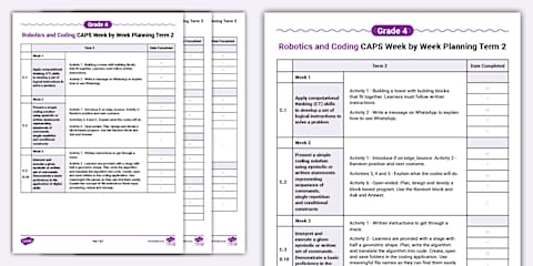Teacher Grade 4 Robotics and Coding - Guide: Week-by-Week Planning ...