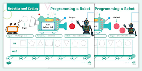 Grade R Robotics and Coding - Term 4 - Coding - Sequencing Worksheet ...