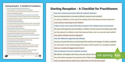 Reception Starting Document Starting Reception Display Poster