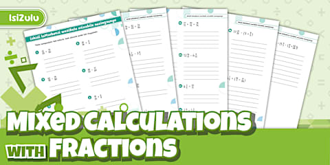 Senior Phase - Maths - Multiplication of Common Fractions - Activity ...
