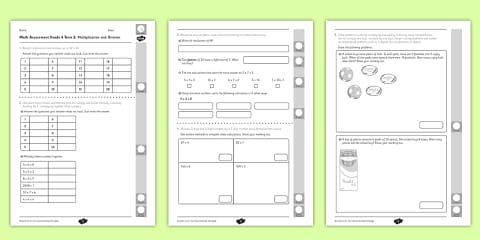 Grade 4 Maths - Term 2 - Assessment 2 (CAPS Aligned)