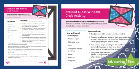 Pride Flag Stained Glass Window Craft Activity