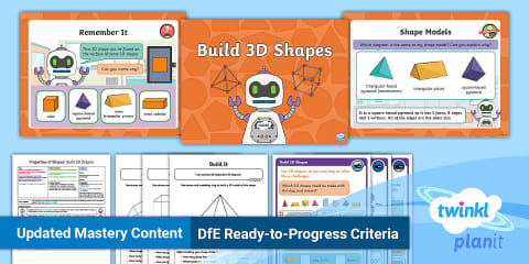 PlanIt Maths Year 2 Properties of Shape Lesson Pack 10: Describe 3D Shapes