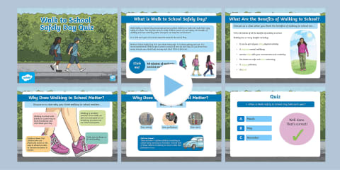 Walk Safely to School Day Poster and Activity Pack F-2