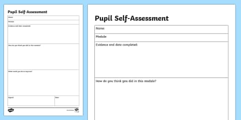 Self Assessment Group Work Worksheet