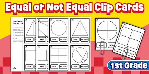 First Grade Equal Shares Task Cards
