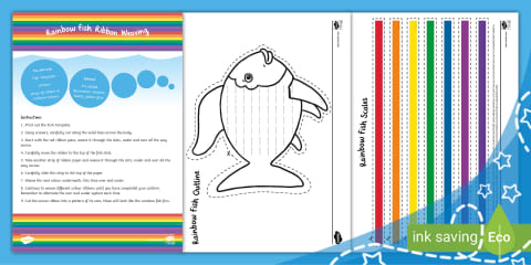 Rainbow Fish Paper Plate Craft Activity