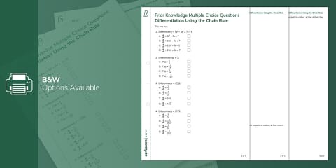 Parametric Differentiation Question and Example Pack