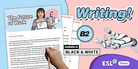 ESL Writing: Climate Change – Is AI a Problem or Solution? [Teens, B2]