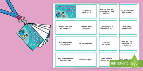 Open-Ended Questions and Prompts to Extend Play Display Poster