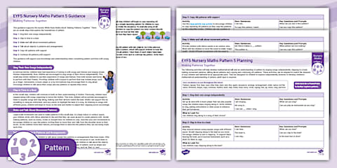 EYFS Nursery Maths Pattern PowerPoint: Making Patterns Together ...