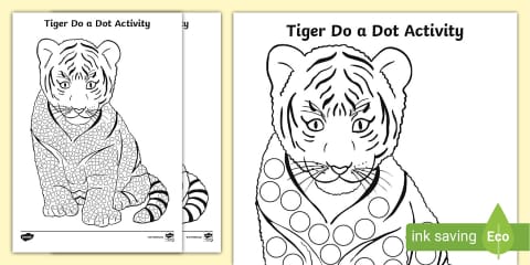 Tiger Cutting Skills Activity