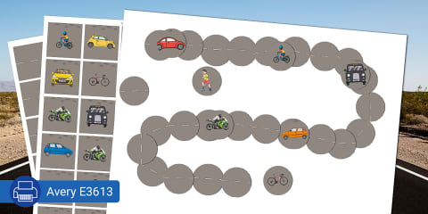 Road Map - Neighbourhood Scene - Sticker Activity