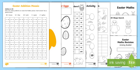 LKS2 Easter Maths Home Learning Bumper Pack