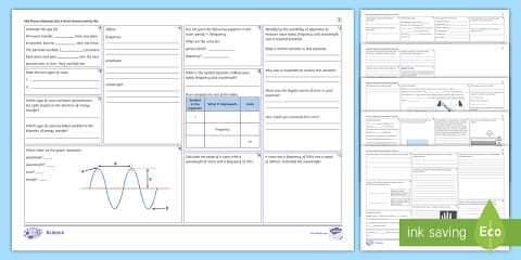 AQA (Separate) Physics Unit 5: Forces Higher Revision Mat