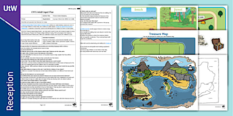 EYFS Secret Treasure Maps Adult Input Plan and Resource Pack