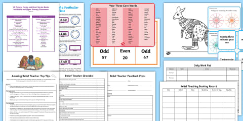 Year 3 Week 1 Relief Teaching Resource Pack