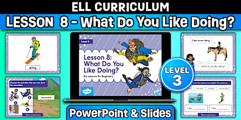 ELL Curriculum: Level 4, Lesson 6 Review PowerPoint & Google Slides ...