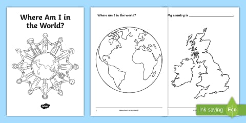 Geo Wonderers KS1 The UK Lesson One: Where Do I Live? SEND Activity Mat