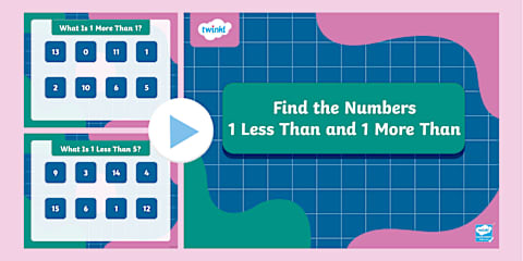 Search For Less 1 More and 1 Less within 20 | KS1 Maths Concept Video