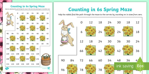 Counting in 3s and 6s Number Line