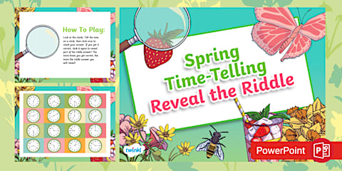 Third Grade Spring Division Reveal the Riddle Math Assessment PowerPoint