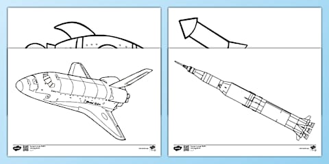 Printable Rocket Target Colouring In Printable Rocket Colouring Page