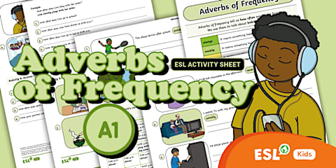 ESL Adverbs of Frequency Activity Sheet [Kids, A1]
