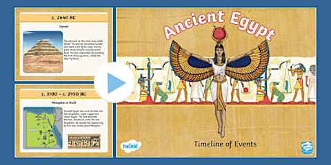 KS2 Ancient Egypt Timeline Ordering Activity