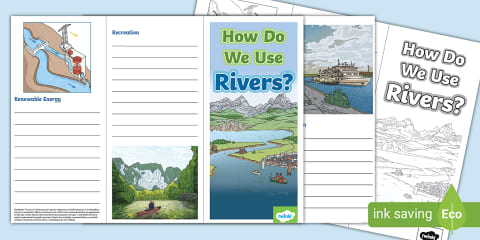 Uses of a River Hexagon Writing Template