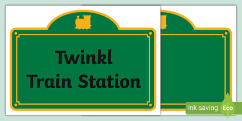 Train Station Dramatic Play Pack