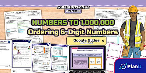 During Year 5 Number: Numbers to 1, 000, 000 (Comparing 6-Digit Numbers ...