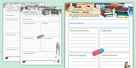 KS1 Form Class Application Activity