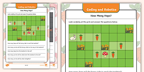Grade 2 - Robotics and Coding - Term 3 - Coding Worksheet: How Many ...