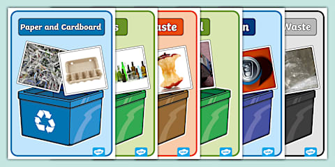 Recycle Lettering Display Reduce, Reuse, Recycle Posters